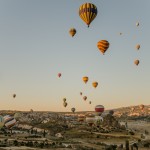 Hot air ballooning, Cappadocia, Turkey