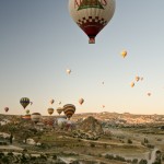 Hot air ballooning, Cappadocia, Turkey